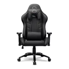 Silla De Escritorio Cooler Master Caliber R2 Gamer Ergonómica Negra Con Tapizado De Cuero Sintético