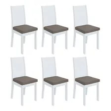 Conjunto 6 Cadeiras Athenas Móveis Lopas