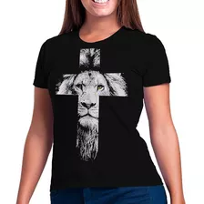 Camiseta Feminina Evangélica Leão Da Tribo De Judá Cristã