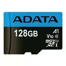 Cartão De Memória Adata Ausdx128guicl10a1-ra1 Premier Com Adaptador Sd 128gb