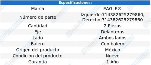 Par Bases Para Amortiguador Delanteras Nx L4 1.6l 91-93 Foto 2