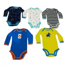 Set 5 Bodys Bodies Carters Bebé Manga Larga / Mamelucos