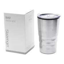 Jarro Vaso Térmico Slazenger Slice Travel Mug Acero Inox Color Gris