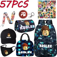 57 Peças Roblox, Mochila, Estojo De Lápis, Lancheira, Conjun