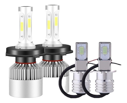 H13/9008 Faro Led Luz Alta / Baja+h10 Kit De Luz Antiniebla