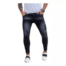 Calça Jeans Masculina Lycra Ajusta Ao Corpo Moderna Premium