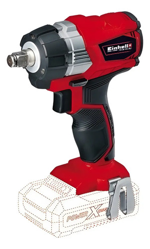 Llave Impacto Bateria Einhell Enc 1/2 Te-cw 18 Li Bl 215 Nm Rojo