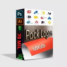 Pack 70 Mil Logotipo Pro Logo Logomarca Eps Psd Cdr + Bonus