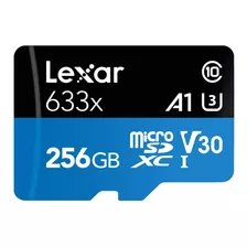 Memoria Micro Sd Lexar 633x 256gb Clase 10 100mb/s