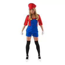 Disfraz Talla X Large Para Mujer Traje De Mario Bros