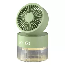 Ventilador Portátil Mini Umidificador De Mesa Led Usa Gelo