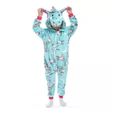 Pijama Entero Infantil Y Adulto Unicornio Invierno 5 Modelo