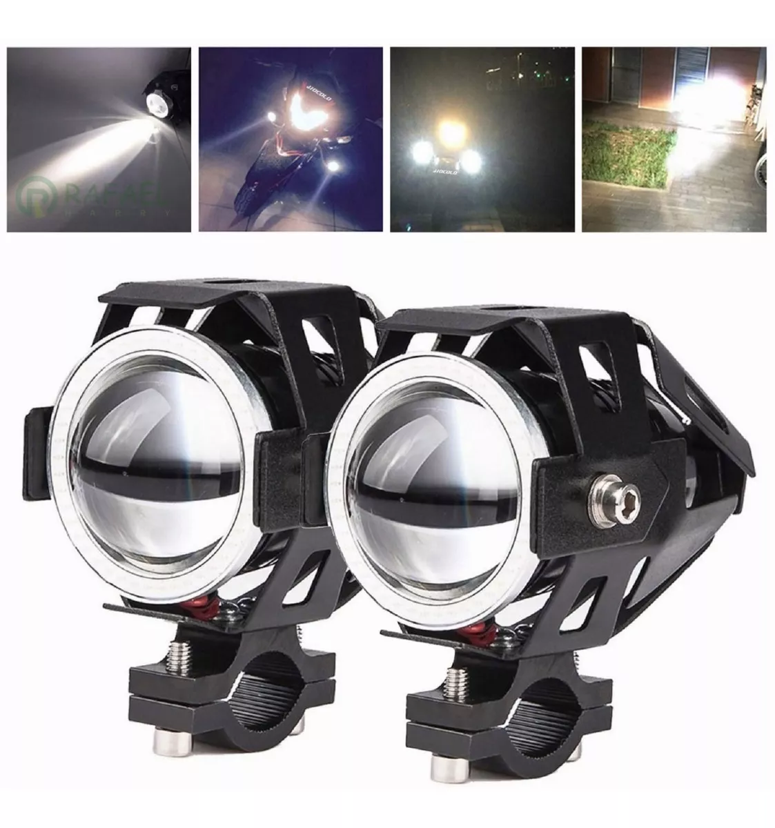 X2 Lámpara Luz Foco Neblinero Led U5 Universal Para Moto