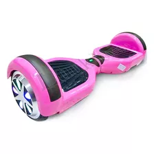 6 Polegadas Hoverboard Skate Eletrico Infantil Criança Bluetooth Bivolt Com Leds Colorido Roda Overboard Luuk Young Cor Rosa Led