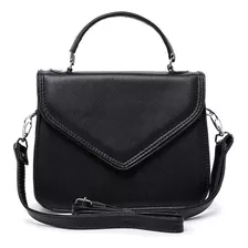 Bolsa Feminina Transversal Fashion Preta Imediato 8190 Cor Preto