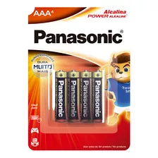 Pilha Alcalina Aaa Sm-4 Panasonic Lr03xab/4b192