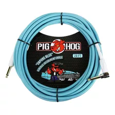 Cable Pig Hog Pch20dbr Plug Angular Para Instrumento Guitarr