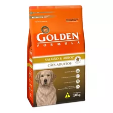 Alimento Golden Premium Especial Formula Para Cão Adulto Todos Os Tamanhos Sabor Salmão E Arroz Em Sacola De 3kg