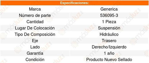 Set 2 Amortiguadores Gas Traseros Peugeot 206 Cc 07_08 Foto 3