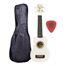 Ukulele Branco Seven Soprano Suk-07 Wh + Capa