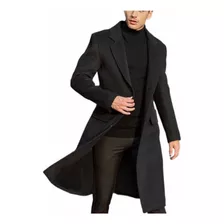 Sobretudo Masculino Preto Milão