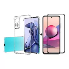 Carcasa Transparente Para Xiaomi Note 11s 4g + Lámina