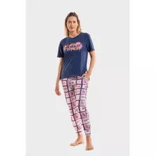Pijama Promesse Remera Y Pantalon 100%algodon Art 15233 