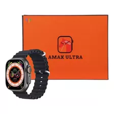 Smartwatch Amax Ultra Com 1 Pulseira Brinde (preto)