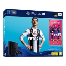 Sony Playstation 4 Pro Cuh-71 1tb Fifa 19 Ultimate Team Icons And Rare Player Pack Bundle Color Negro Azabache