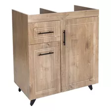 Mueble Lavaplatos Termolaminado Izq Wood 80x50x92cm