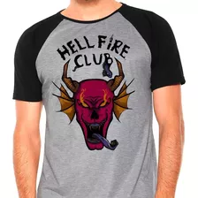 Camiseta Camisa Stranger Things Hellfire Club Hawkins Onze