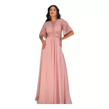 Vestido Longo Casamento Mãe De Noiva Mãe De Noivo Marsala