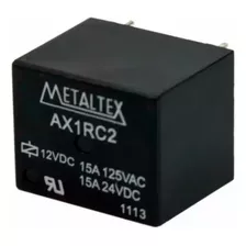 Rele Miniatura 12vdc Ax1rc2 - 15a 125vac/15a 24vdc Metaltex