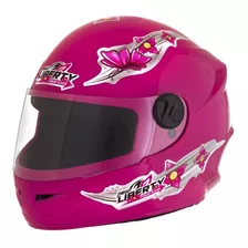 Capacete 54 Para Menina Infantil Rosa Personalizado Pro Tork