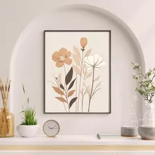 Quadro Decorativo Grande Sala 90x60 Linha Botânica 03 Luxo 