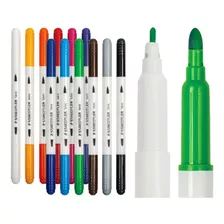 Marcador Doble Punta Textil, X 12 Unds Rotuladores Staedtler