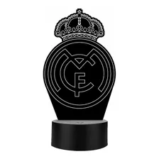 Lámpara Decorativa Led 3d Real Madrid Regalo Art13125