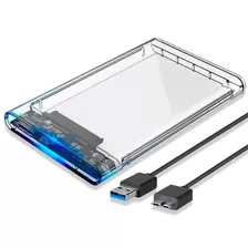 Case Para Hd Externo Transparente Notebook Sata 2.5 Usb 3.0