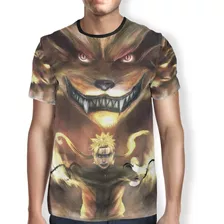 Camiseta Naruto Kurama Kpop Geek Promoção Full