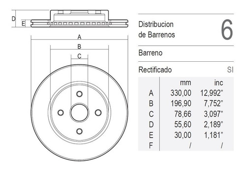 Disco Del. Gmc Sierra 1500 Slt 2014 Foto 4