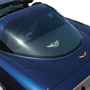 1997-2004 C5 Corvette Red Floor Mats - Logotipo De Banderas 