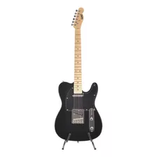 Guitarra Telecaster Land Preta Com Escudo Preto L-t1bk/e