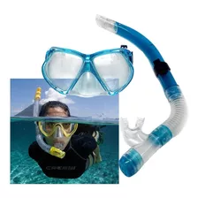 Careta Vidrio Templado Snorkel Buceo Mar Playa