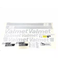 Decalque Faixa Adesiva Trator Valtra Valmet 88 Serie Prata