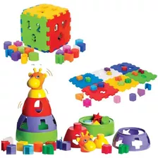 Kit 2 Brinquedos Pedagógico Didatico Infantil