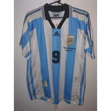 Camiseta Seleccion Argentina adidas 1998 Titular #9 Batistut