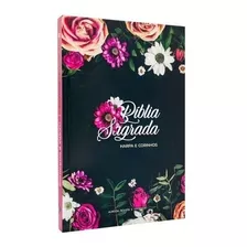 Bíblia Sagrada Rc Slim Harpa Avivada Média Capa Dura Floral