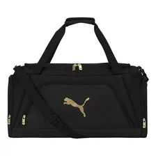 Puma Maleta De Mano Ejercicio Gym Deportiva Negro Con Dorado