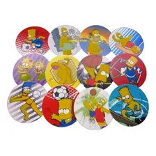 12 Mega Tazos De Los Simpson 2012 Flocks Peluche Sellados 