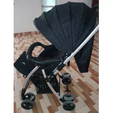 Coche Bebe Aluminio ,negro, Impermeable 